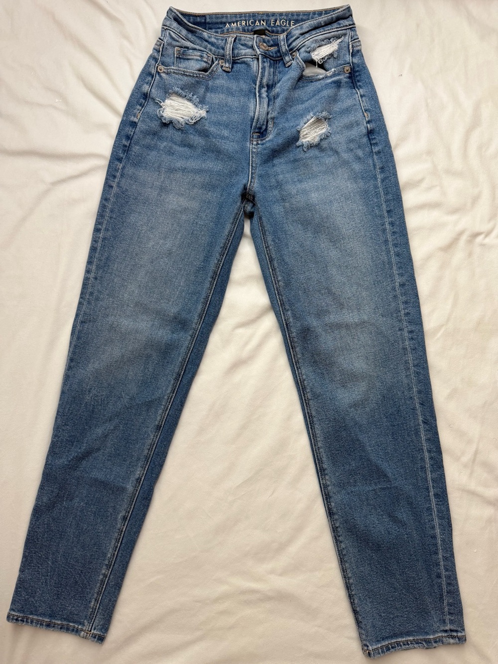 American Eagle Mom Straight Jeans - Size 0 Regular - Picture 8 of 8